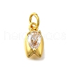 Brass Micro Pave Cubic Zirconia Pendants KK-Z102-03G-01-2