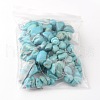 Dyed Natural Green Turquoise Stone Bead Strands X-G-R192-B23-4