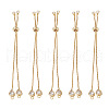 Rack Plating Adjustable Brass Slider Bracelets YS-TAC0001-13G-2