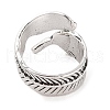 Synthetic Turquoise Cuff Rings RJEW-B040-03AS-4