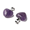 Natural Amethyst Pendants G-I311-A18-2