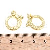 Rack Plating Brass Twister Clasp KK-C056-10G-3