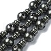Shell Pearl 3-Hole Guru Beads Strands G-K149-53C-1