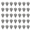 SUNNYCLUE 100Pcs Grape Tibetan Style Alloy Pendants TIBEP-SC0002-47-1
