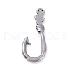 Non-Tarnish 304 Stainless Steel Pendants STAS-P288-04P-1