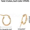 Unicraftale 304 Stainless Steel Hoop Earrings EJEW-UN0001-04-3