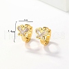 Butterfly Stainless Steel Acrylic Shell Hoop Earrings for Women JF2774-1-2