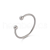 304 Stainless Steel Cuff Rings RJEW-C137-01P-2