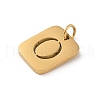 304 Stainless Steel Charms STAS-R001-01G-O-2