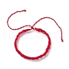 Nylon Thread Braided Cord Bracelet BJEW-JB07412-01-1