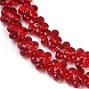 Transparent Glass Beads Strands GLAA-H038-02E-3