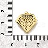 Brass Micro Pave Cubic Zirconia Pendants ZIRC-I070-039G-3