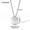 Retro Stainless Steel Pendant Hip-hop Necklaces OC7318-3-2