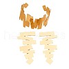 Irregular Geometry Alloy Cuff Bangle & Stud Earring Sets FS-WG4DB26-01-5