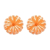 Reisn Orange Stud Earrings EJEW-B136-01-5