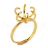 Brass Snap Ring Components KK-WH0076-09G-1