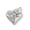 Brass Micro Pave Cubic Zirconia Pendants KK-D283-13P-1