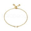 Rack Plating Brass Cable Chain Link Bracelet Making KK-TAC0016-05G-1