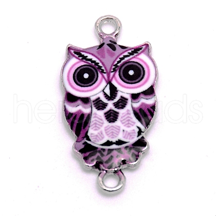 Zinc Alloy Enamel Links ENAM-TAC0007-03I-1