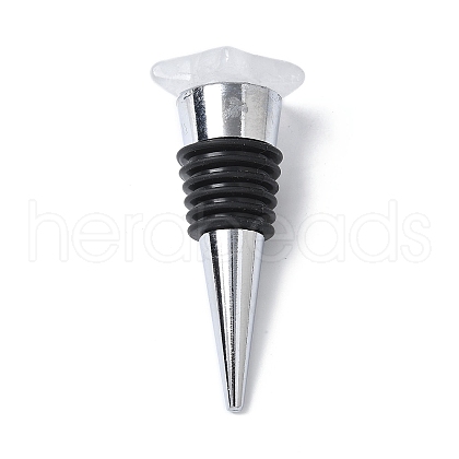 Star Natural Quartz Crystal Wine Stoppers DJEW-P021-D03-1