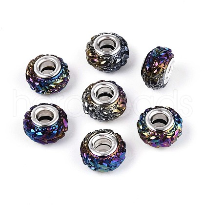 Opaque Resin European Beads RESI-T057-29A-1