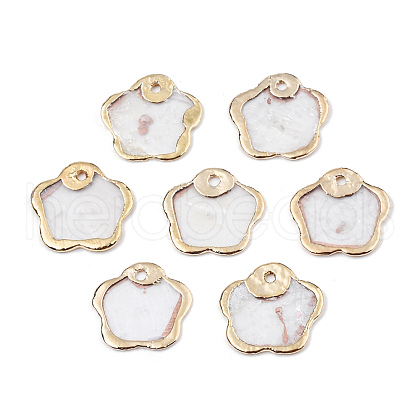 Natural Capiz Shell Charms SSHEL-N034-128-1