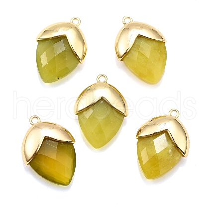 Natural Jade Pendants G-U019-03B-09-1