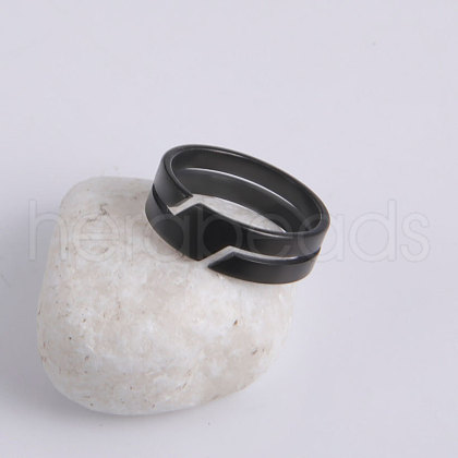 304 Stainless Steel Finger Rings FS-WGF5903-06-1