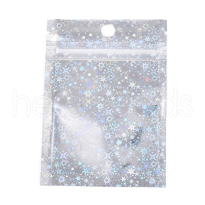Glitter Holographic Star Plastic Packaging Yin-yang Zip Lock Bags OPP-N002-02I-1