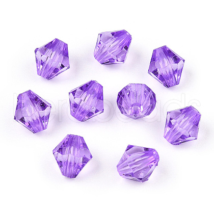 Transparent Acrylic Beads TACR-S146-8mm-34-1