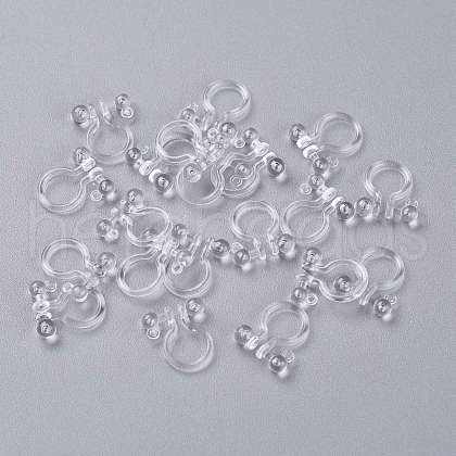 Plastic Clip-on Earring Findings X-KY-K012-02-1