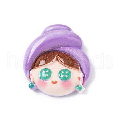 Cute Opaque Resin Cabochons RESI-L046-E06-1