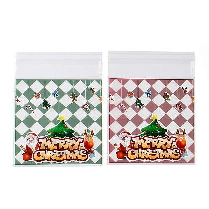 Christmas Theme Plastic Bakeware Bag ABAG-F006-02B-1