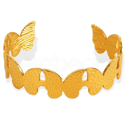 Stainless Steel Cuff Bangles for Woman PW-WG732B8-01-1