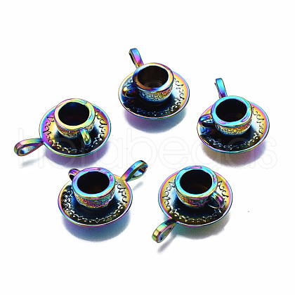 Rainbow Color Alloy Pendants PALLOY-N163-102-NR-1