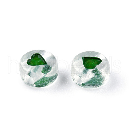 Transparent Acrylic Enamel Beads MACR-N008-60F-1