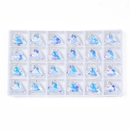 96Pcs Electroplated K9 Glass Pendants EGLA-N006-029D-1