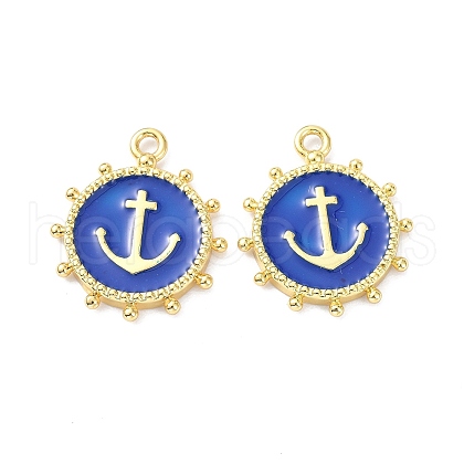 Eco-Friendly Stainless Steel Enamel Pendants STAS-C031-02G-01-1