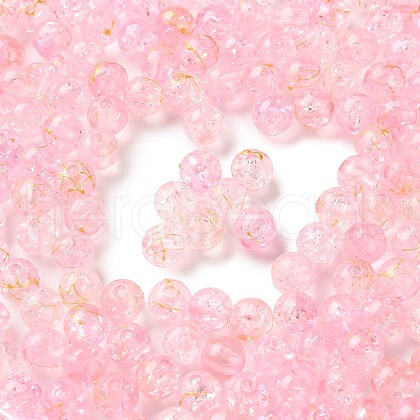 Transparent Crackle Acrylic Beads DACR-D300-01C-8mm-1