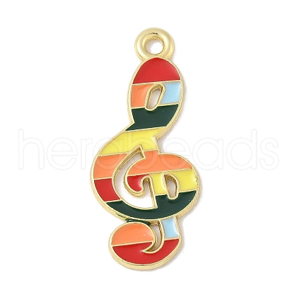 Alloy Enamel Pandants FIND-M083-04C-G-1