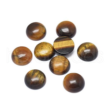 Natural Tiger Eye Cabochons G-G788-C-08-1