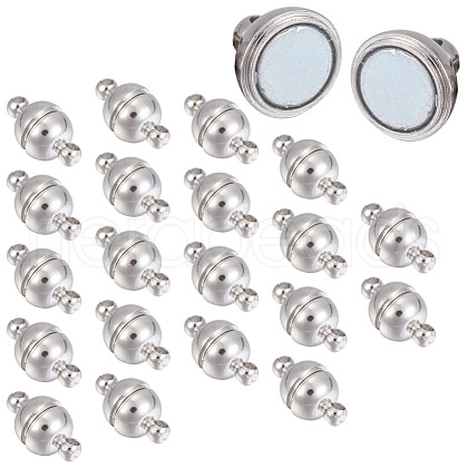 Brass Magnetic Clasps with Loops KK-YW0001-17C-A-1