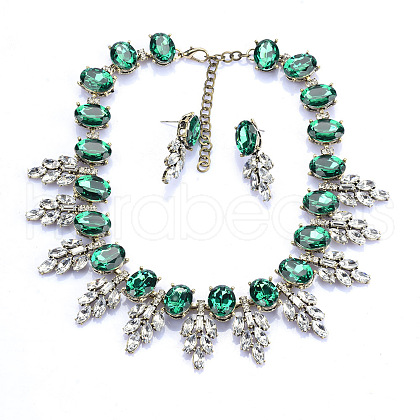 Alloy Rhinestone Jewelry Sets FS-WG3ECD0-12-1