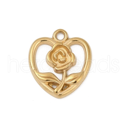 304 Stainless Steel Pendants STAS-D366-07C-G-1