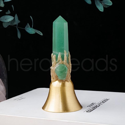 Natural Green Aventurine Bell Display Decoration PW-WGAB64F-02-1