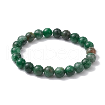 Natural Emerald Quartz Beaded Bracelets BJEW-JB10214-01-1