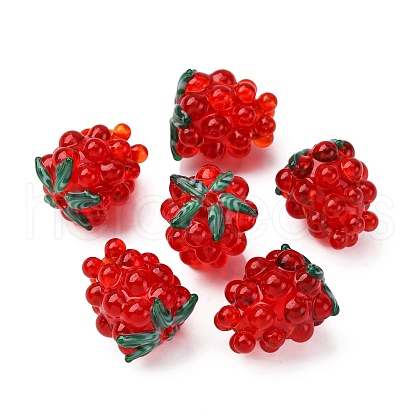 Handmade Lampwork Beads X-LAMP-WH0012-02E-1