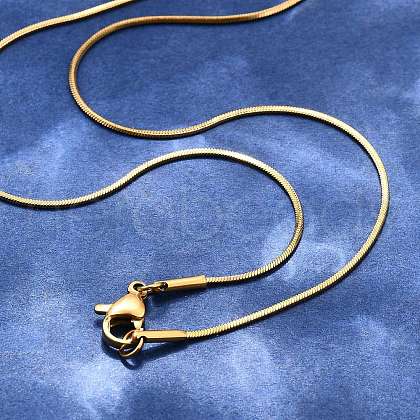 304 Stainless Steel Snake Chain Necklaces X-NJEW-F112-31-1