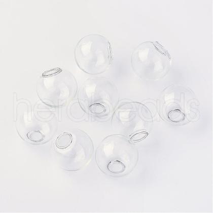 Round Mechanized Blown Glass Globe Ball Bottles BLOW-R001-18mm-1
