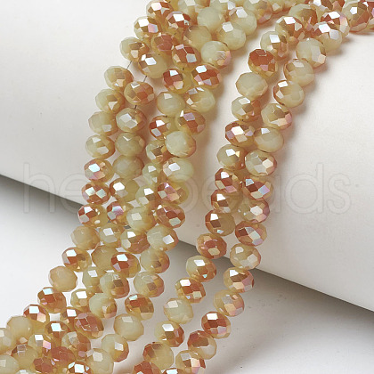 Electroplate Glass Beads Strands EGLA-A034-J2mm-J04-1